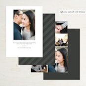 "Understated" - Save the Dates in Diamond by Sara Hicks Malone - Back of Card Options