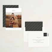 "Understated" - Save the Dates in Diamond by Sara Hicks Malone - Assembled