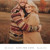 "Understated" - Save the Dates in Diamond by Sara Hicks Malone - Detail
