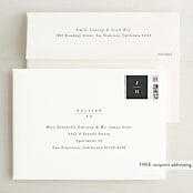 "Understated" - Save the Dates in Diamond by Sara Hicks Malone - FREE Recipient Addressing