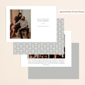 "Windswept Deco" - Save the Dates in Dove Gray by Paper Sun Studio - Back of Card Options