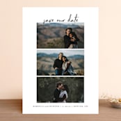 "Simple Trio" - Save the Dates in Charcoal by Heather Cairl - Front