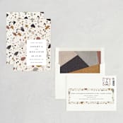 "Terrazzo" - Save the Dates in stone by Amy Payne - Assembled