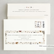 "Terrazzo" - Save the Dates in stone by Amy Payne - FREE Recipient Addressing