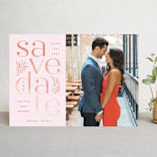 "Sunset ombre" - Save the Dates in Blush by Creo Study - Front