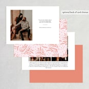 "Sunset ombre" - Save the Dates in Blush by Creo Study - Back of Card Options