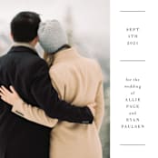 "Hudson" - Save the Dates in Snow by Megan Davis - Detail