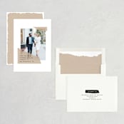 "Framed Corner" - Save the Dates in Kraft by ASQ Studio - Assembled