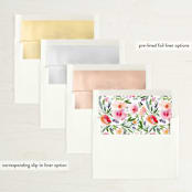 "Eliza" - Save the Dates in Spring by Yao Cheng Design - Envelope Liner Options