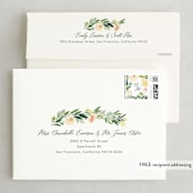 "Eucalyptus Wreath" - Save the Dates in Eucalyptus by Yao Cheng Design - FREE Recipient Addressing