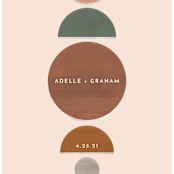 "Balance" - Save the Dates in Peach by Chandler Lettin - Detail