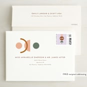 "Balance" - Save the Dates in Peach by Chandler Lettin - FREE Recipient Addressing