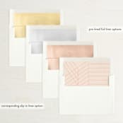 "Balance" - Save the Dates in Peach by Chandler Lettin - Envelope Liner Options