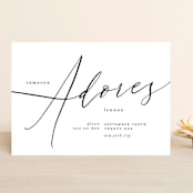 "i adore you" - Save the Dates in Ebony by Phrosné Barwood - Front