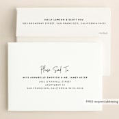 "Whimsical Script" - Save the Dates in Onyx by Christie Garcia - FREE Recipient Addressing