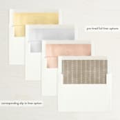 "Kindred" - Save the Dates in Nutmeg by Melissa Egan of Pistols - Envelope Liner Options