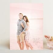 "Watercolor Wash" - Save the Dates in Blush by Phrosné Barwood - Front