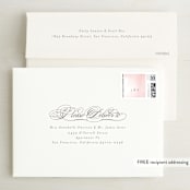 "Watercolor Wash" - Save the Dates in Blush by Phrosné Barwood - FREE Recipient Addressing