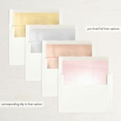"Watercolor Wash" - Save the Dates in Blush by Phrosné Barwood - Envelope Liner Options