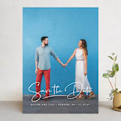 "Swashy Save" - Save the Dates in Cotton by Anna Elder - Front
