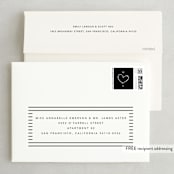 "Swashy Save" - Save the Dates in Cotton by Anna Elder - FREE Recipient Addressing