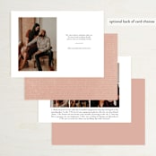 "Circles on Circles" - Save the Dates in Terracotta by Ella Weaver - Back of Card Options