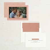 "Circles on Circles" - Save the Dates in Terracotta by Ella Weaver - Assembled