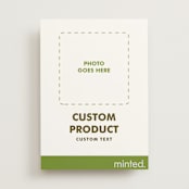 "Portrait" - Save the Dates in Charcoal by Minted - Front