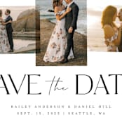 "Multi-Overlay" - Save the Dates in Tuxedo by Anna Elder - Detail