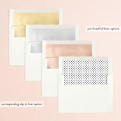 "Signature names" - Save the Dates in Pencil by Stacey Meacham - Envelope Liner Options