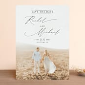 "And she said yes" - Save the Dates in Noir by Alice Carmen - Front