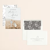 "And she said yes" - Save the Dates in Noir by Alice Carmen - Assembled