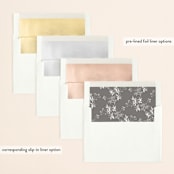 "And she said yes" - Save the Dates in Noir by Alice Carmen - Envelope Liner Options