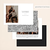"Growing Love" - Save the Dates in Dahlia by Alice Carmen - Back of Card Options