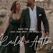 "Growing Love" - Save the Dates in Dahlia by Alice Carmen - Detail