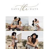 "Simply" - Save the Dates in Golden by Sarah Brown - Detail