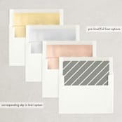 "Simply" - Save the Dates in Golden by Sarah Brown - Envelope Liner Options