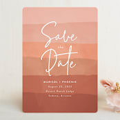 "desertscape" - Save the Dates in Canyon by Susan Asbill - Front