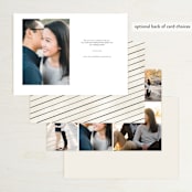 "Inky" - Save the Dates in Cream by GeekInk Design - Back of Card Options