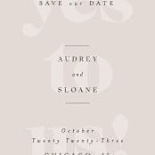 "Bold Beauty" - Save the Dates in Fog by Nazia Hyder - Detail