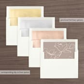 "Oversized" - Save the Dates in Rosewater by Mere Paper - Envelope Liner Options
