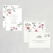 "Spring Wildflowers" - Save the Dates in Floral by Mere Paper - Assembled