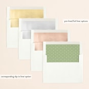 "Paradise" - Save the Dates in Forest by Oma N. Ramkhelawan - Envelope Liner Options