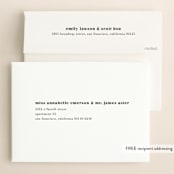"Modern Love" - Save the Dates in Charcoal by ASQ Studio - FREE Recipient Addressing