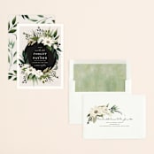 "Botanical Ring" - Save the Dates in Ivory by Susan Moyal - Assembled