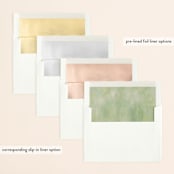 "Botanical Ring" - Save the Dates in Ivory by Susan Moyal - Envelope Liner Options