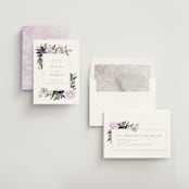 "Garden Stroll" - Save the Dates in Lilac by Creo Study - Assembled