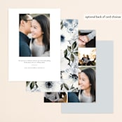 "Nantucket Romance" - Save the Dates in Marine by Chris Griffith - Back of Card Options