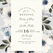 "Nantucket Romance" - Save the Dates in Marine by Chris Griffith - Detail
