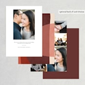 "Galeria" - Save the Dates in Autumn Desert by Kelly Schmidt - Back of Card Options